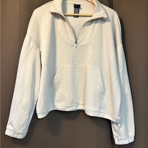 Spyder Women's Cream Quarter-Zip Hoodie